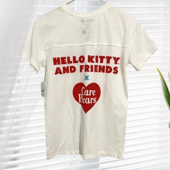 NWT Licensed Hello Kitty and Friends Cheer Bear Care Bears Graphic Tee Shirt - Picture 3 of 9